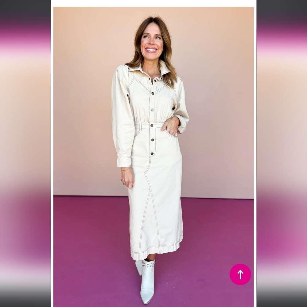 Entro Button Up Dress